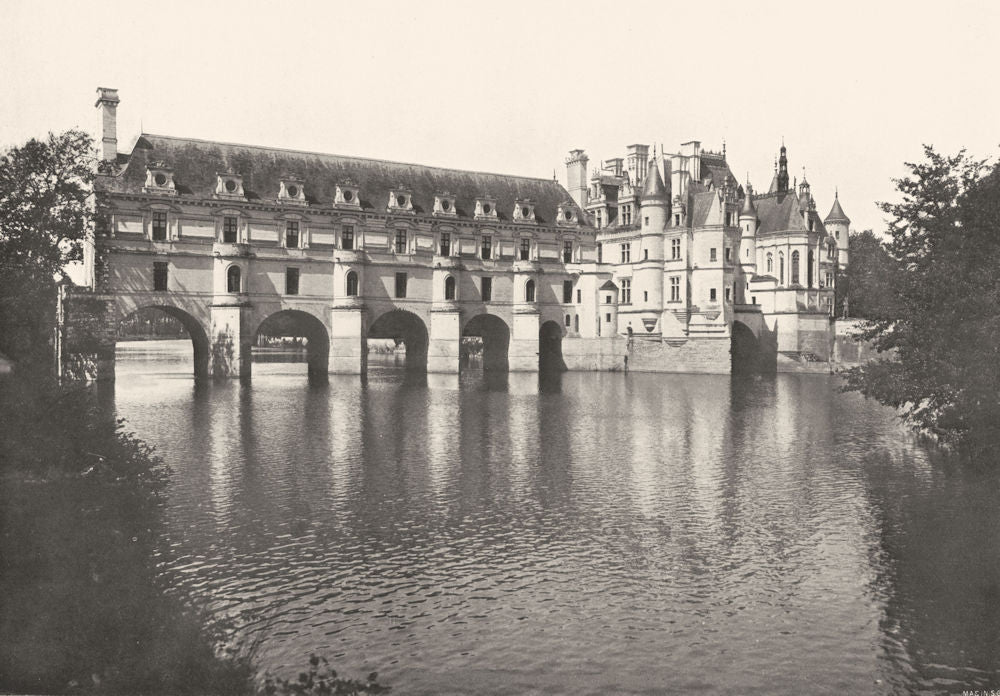 INDRE- ET- LOIRE. Chateau de Chenonceaux. Façade Orientale sur le Cher 1900